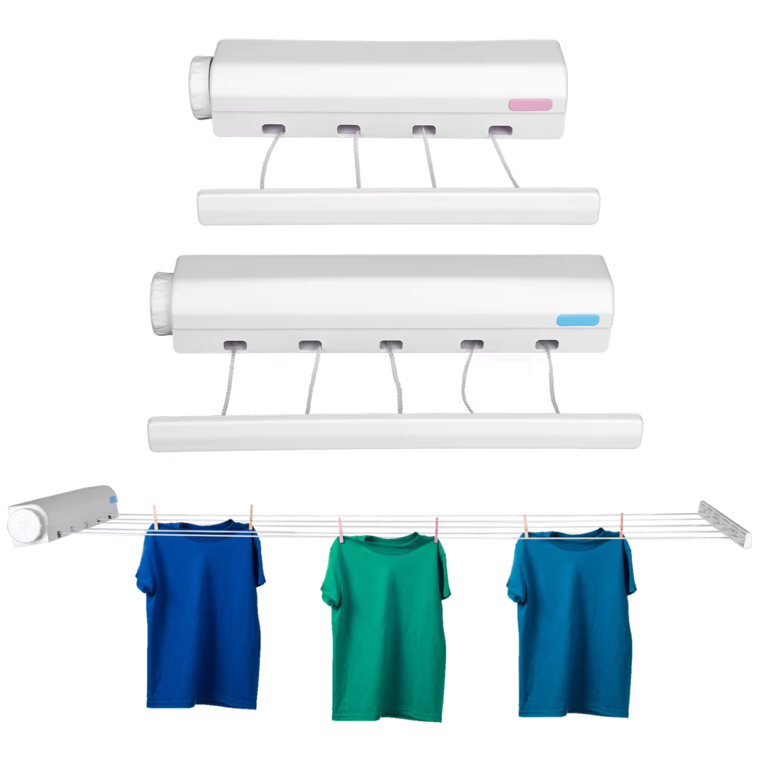 Tendedero retráctil para ropa de 5 lineas