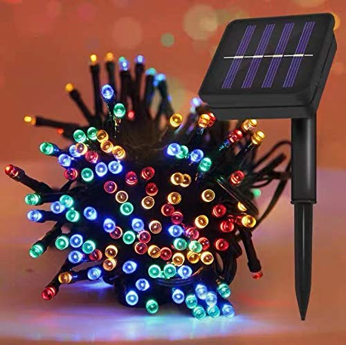 Luces Navideñas LED Solares de 50 Metros para Exterior